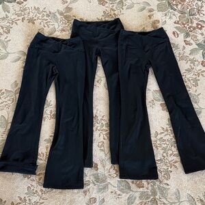 Chic Black Flared Pants for girls. Set of 3. Black. EUC.